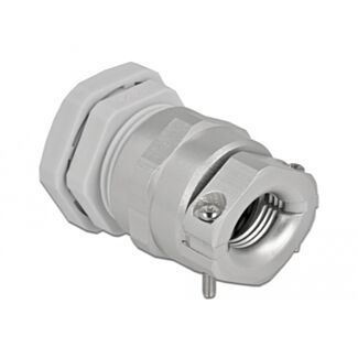 DeLOCK Pressacavo PG21 con scarico della trazione e protezione contro le piegature grigio