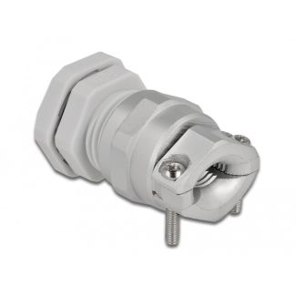 DeLOCK Cable Gland PG11 with strain relief and bending protection grey