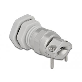 DeLOCK Pressacavo PG9 con scarico della trazione e protezione contro le piegature grigio