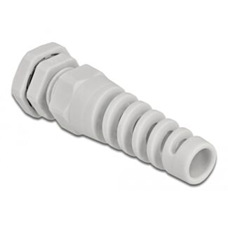 DeLOCK Pressacavo con scarico della trazione PG9 grigio