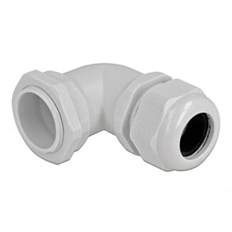 DeLOCK Pressacavo angolato a 90° PG29 grigio