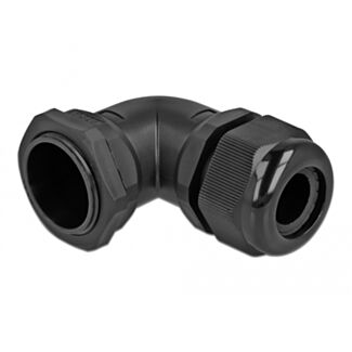 DeLOCK Pressacavo angolato a 90° PG29 nero