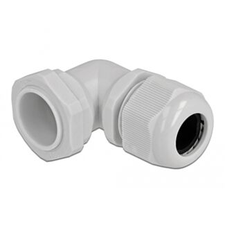 DeLOCK Pressacavo angolato a 90° PG21 grigio