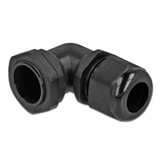 DeLOCK Pressacavo angolato a 90° PG21 nero