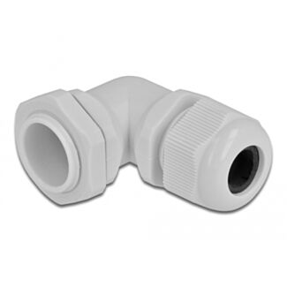DeLOCK Pressacavo angolato a 90° PG16 grigio