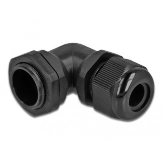 DeLOCK Cable Gland 90° angled PG16 black
