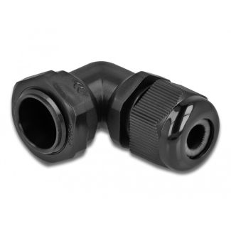 DeLOCK Cable Gland 90° angled PG13.5 black