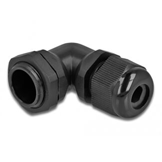 DeLOCK Pressacavo angolato a 90° PG11 nero