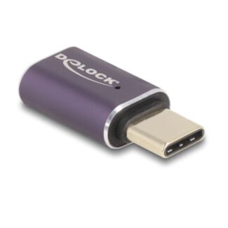 DeLOCK USB Adattatore 40 Gbps USB Type-C PD 3.1 240 W maschio per protezione porta femmina 8K 60 Hz metallo