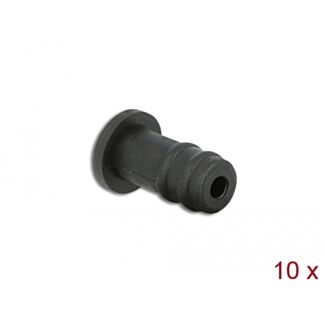 DeLOCK Copertura antipolvere per jack stereo da 3,5 mm femmina 10 pezzi nero