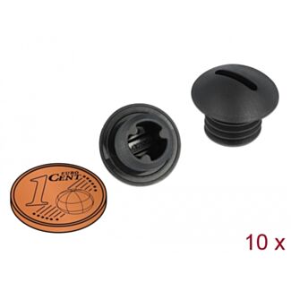DeLOCK Tappo ermetico M10 x 1,5 nero 10 pezzi