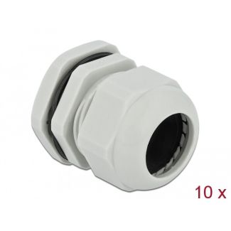 DeLOCK Cable Gland PG29 10 pieces grey