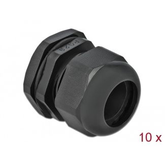 DeLOCK Cable Gland PG29 10 pieces black