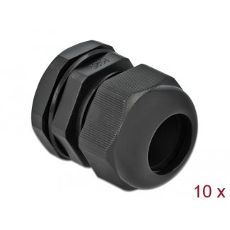 DeLOCK Cable Gland PG25 10 pieces black