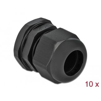 DeLOCK Cable Gland PG21 10 pieces black