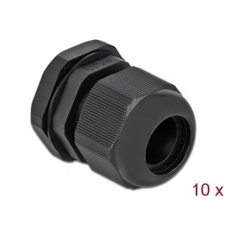 DeLOCK Cable Gland PG19 10 pieces black