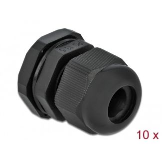 DeLOCK Cable Gland PG13.5 10 pieces black