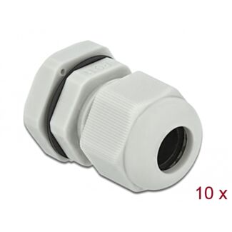 DeLOCK Pressacavo PG11 10 pezzi grigio