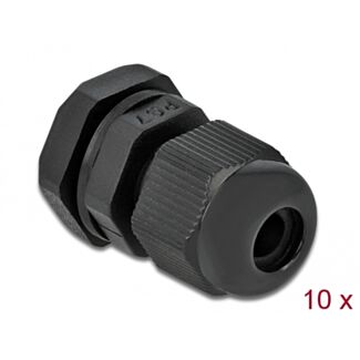 DeLOCK Pressacavo PG7 10 pezzi nero