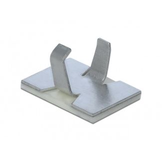 DeLOCK Cable clamp self-adhesive aluminium 10 pieces
