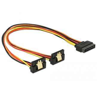 DeLOCK 60159 cavo SATA 0,3 m SATA a 15 pin Multicolore