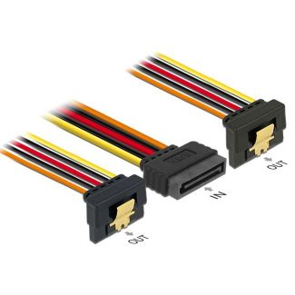 DeLOCK 60145 SATA cable 0.15 m SATA 15-pin Black, Orange, Red, Yellow