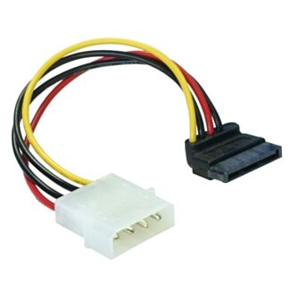 DeLOCK Cable Power SATA HDD > 4pin male – angled Multicolore 0,15 m