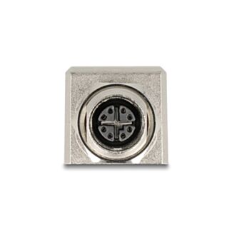 DeLOCK Adattatore M12 X-coded a 8 pin femmina per RJ45 femmina Cat.6A STP schermato diritto