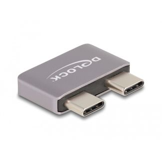DeLOCK Adapter USB 40 Gbps USB Type-C 2 x male to 2 x female port saver metal