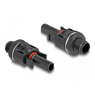 DeLOCK DL4 Solar Connectors for crimping, male and female, black 2 pcs