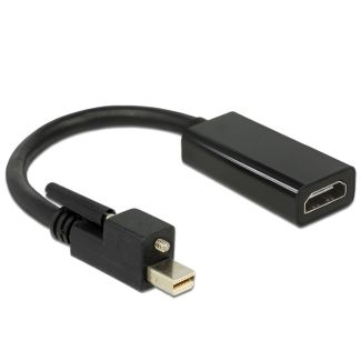 DeLOCK 62640 cavo e adattatore video 0,25 m Mini DisplayPort HDMI Nero