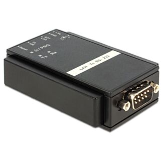 DeLOCK 62504 adattatore per inversione del genere dei cavi RS-232 RJ45 Nero