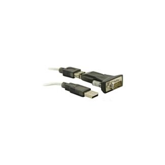 DeLOCK USB 2.0 to Serial Adapter cavo seriale Nero USB tipo A DB-9