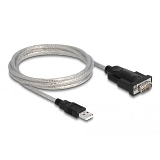DeLOCK Adattatore USB 2.0 Tipo-A per 1 x seriale RS-232 D-Sub 9 + adattatore D-Sub 25