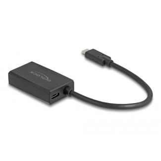 DeLOCK Adattatore da DisplayPort femmina a USB Type-C maschio (modalità DP Alt) 4K con PD 85 W