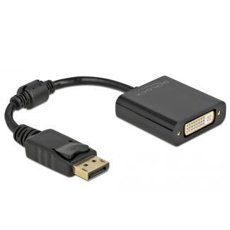 DeLOCK Adattatore DisplayPort 1.1 maschio a DVI femmina passivo nero