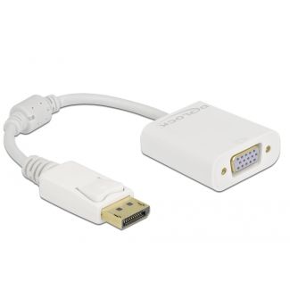DeLOCK Adattatore DisplayPort 1.2 maschio a VGA femmina bianco