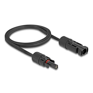 DeLOCK Cavo piatto solare DL4 maschio a femmina da 1 m nero