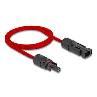 DeLOCK Cavo piatto solare DL4 maschio a femmina da 1 m rosso