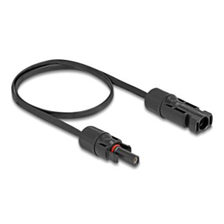 DeLOCK Cavo piatto solare DL4 maschio a femmina da 60 cm nero