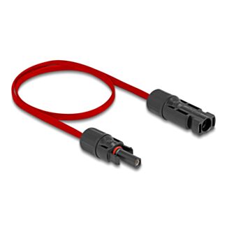DeLOCK Cavo piatto solare DL4 maschio a femmina da 60 cm rosso