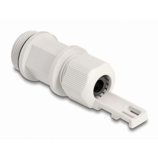 DeLOCK Cable Gland M28 with cable tie fastening grey