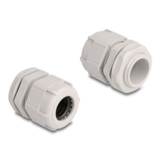 DeLOCK Pressacavo M25 10 pezzi grigio