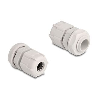 DeLOCK Pressacavo M12 10 pezzi grigio
