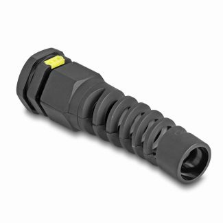 DeLOCK Cable Gland M16 with ventilation and strain relief IP68 dust and waterproof black 2 pieces