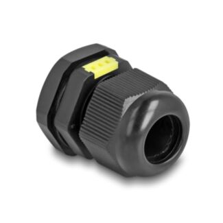 DeLOCK Pressacavo M20 con ventilazione IP68 antipolvere e impermeabile nero 2 pezzi
