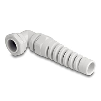 DeLOCK Pressacavo con scarico della trazione angolato a 90° PG13,5 grigio