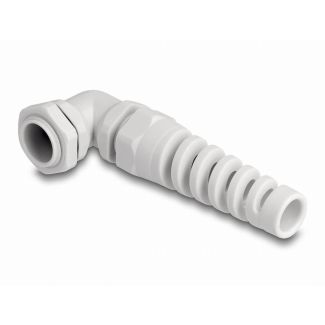 DeLOCK Cable Gland with strain relief 90° angled PG11 grey