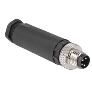 DeLOCK M8 Connettore A codificato 4 pin maschio per montaggio con attacco a vite
