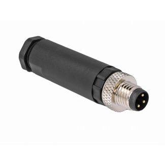 DeLOCK M8 Connector A-coded 3 pin male for mounting with screw connection